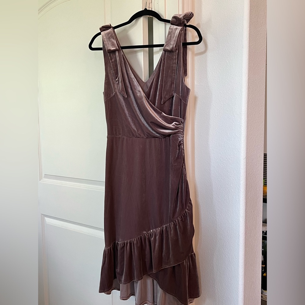Lucy Paris Mauve Asymmetrical Dress
